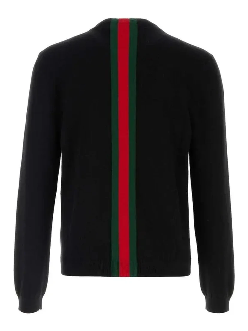 Cashmere knitwear with Web details