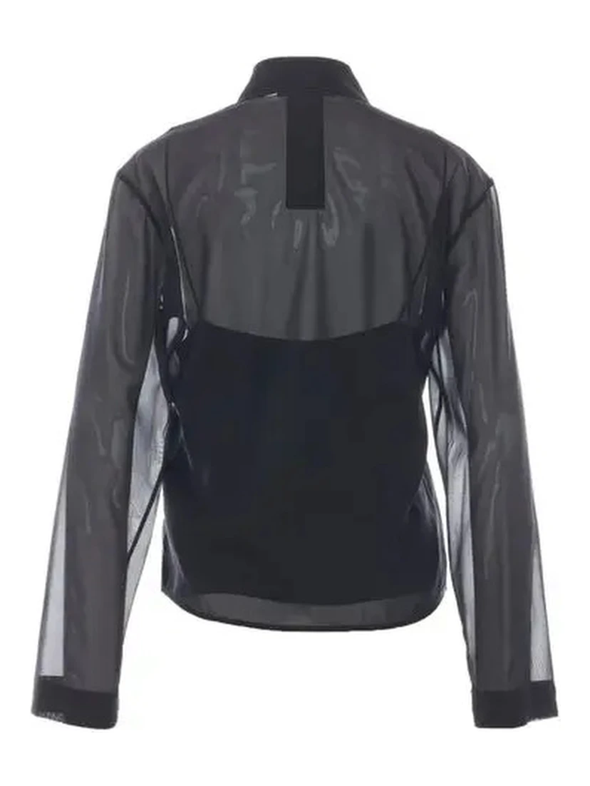 Silk stretch chiffon shirt