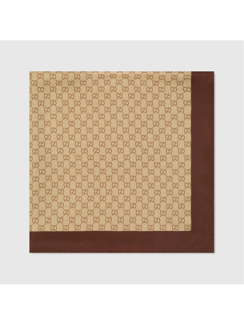 GG silk scarf