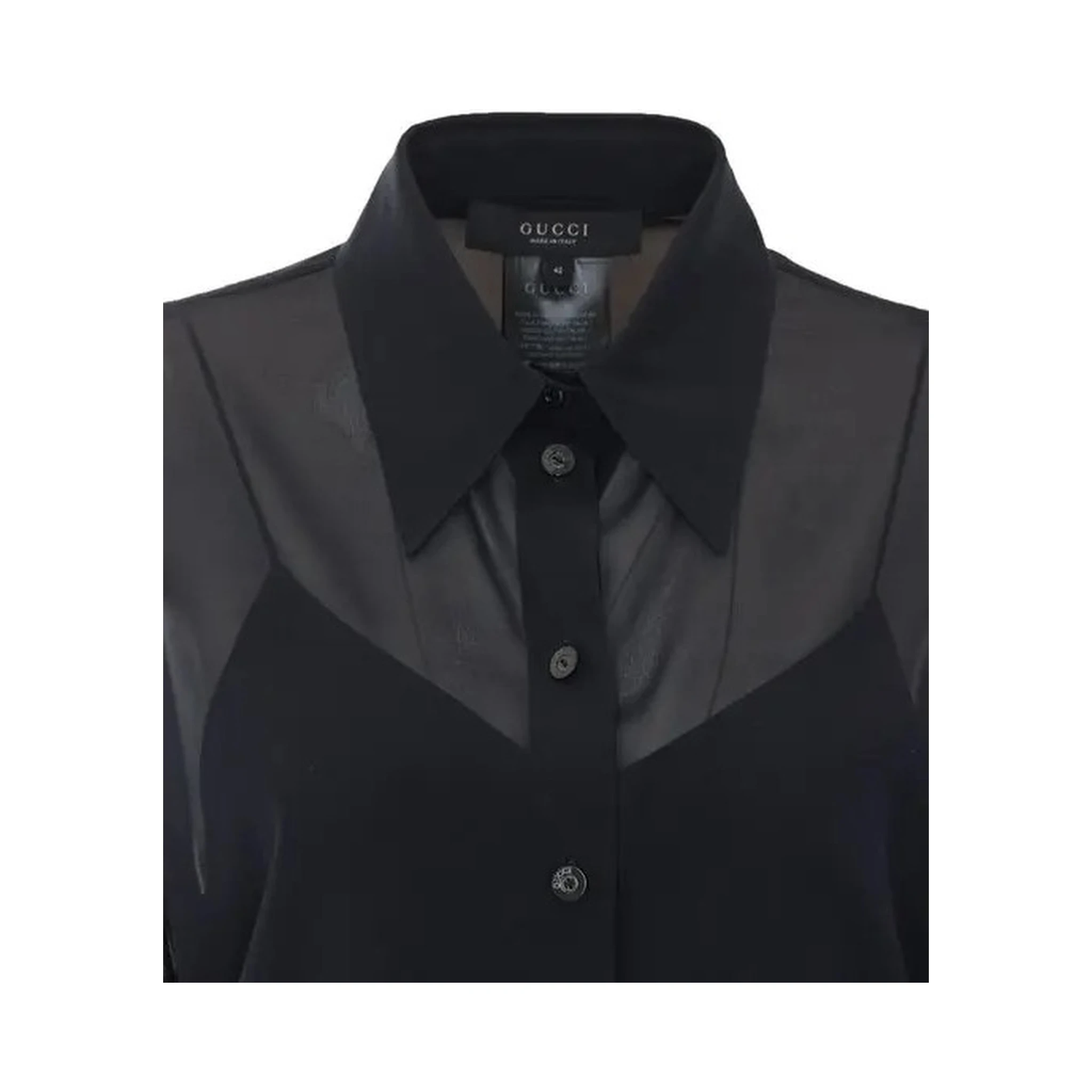 Silk stretch chiffon shirt