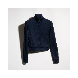 Zippered sweater with Web details