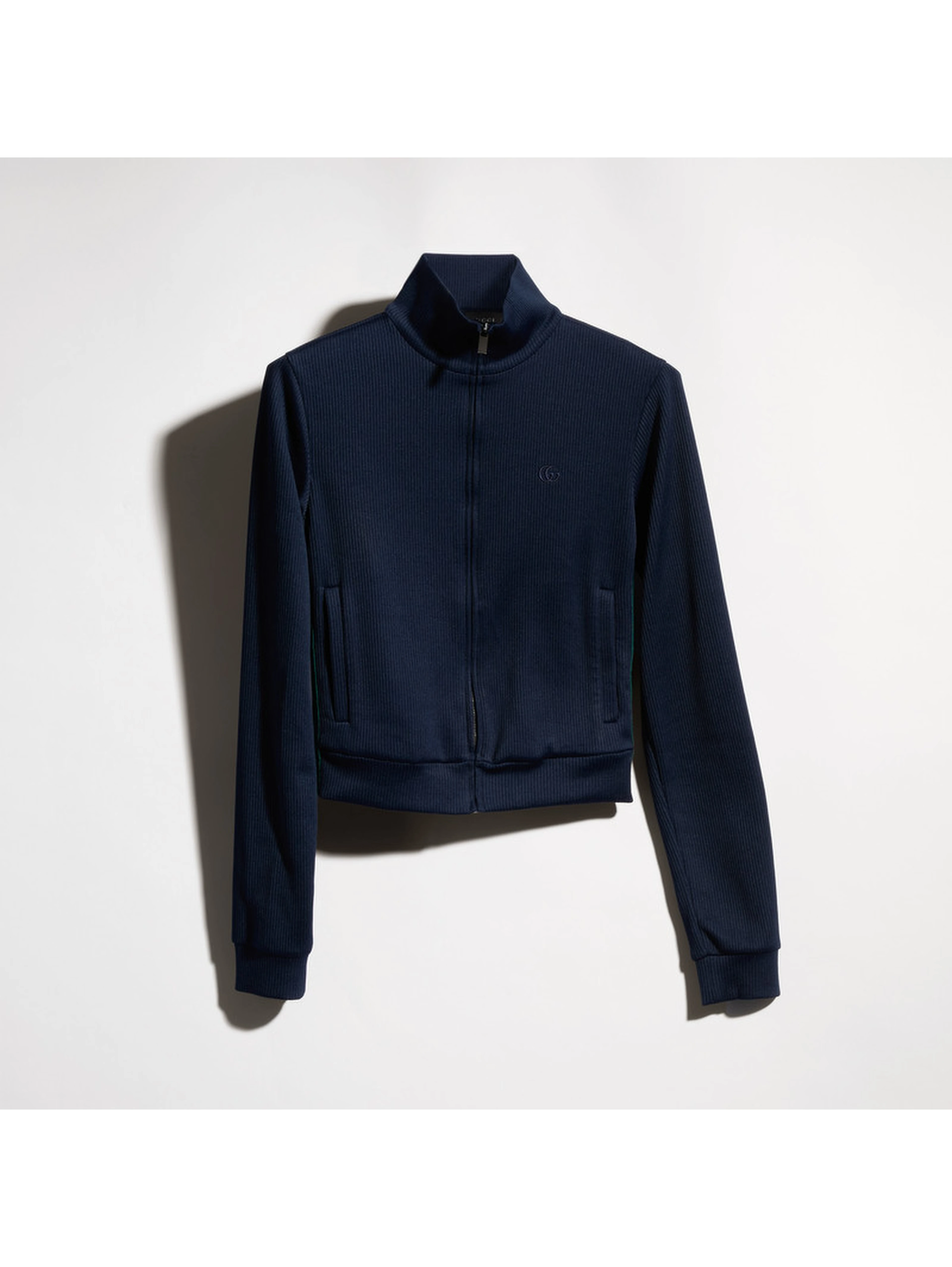 Zippered sweater with Web details