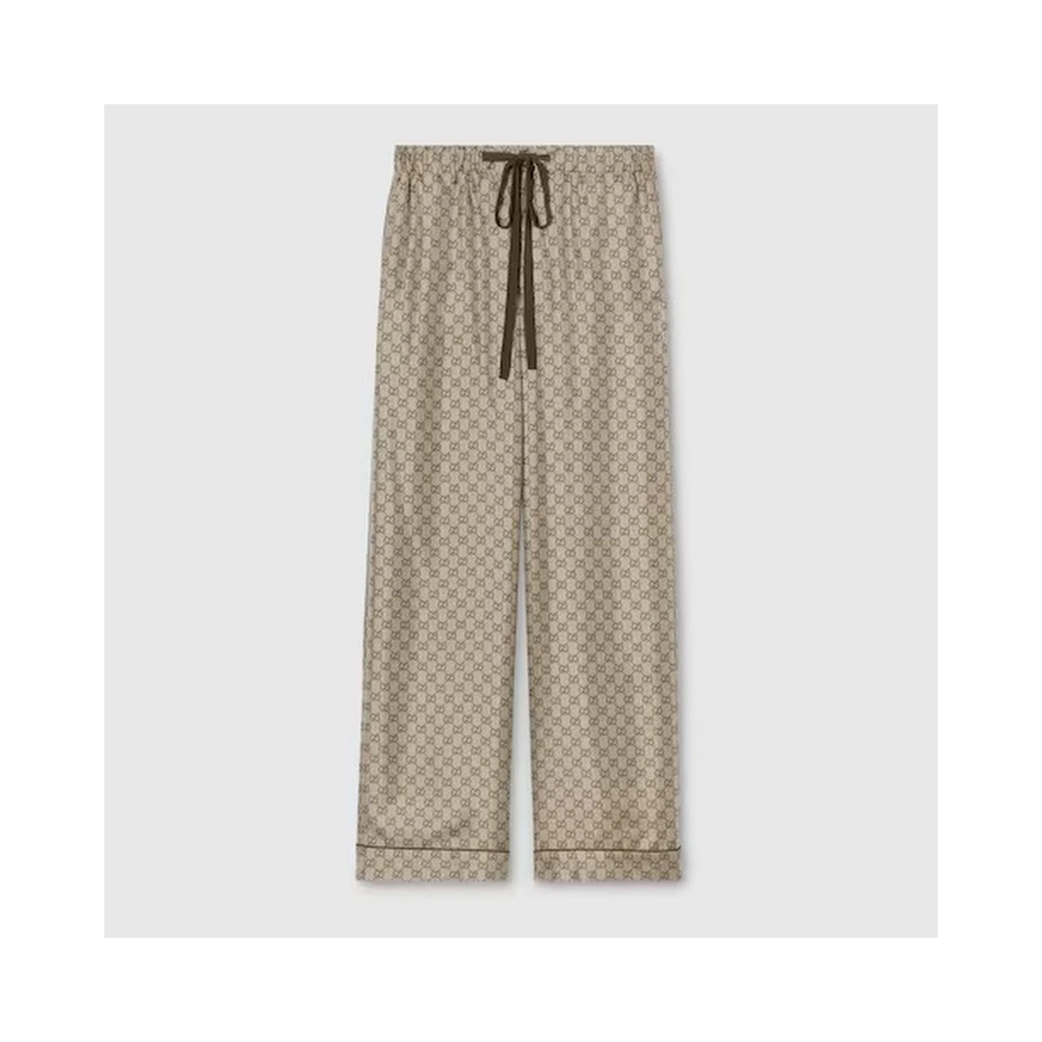 GG silk pants