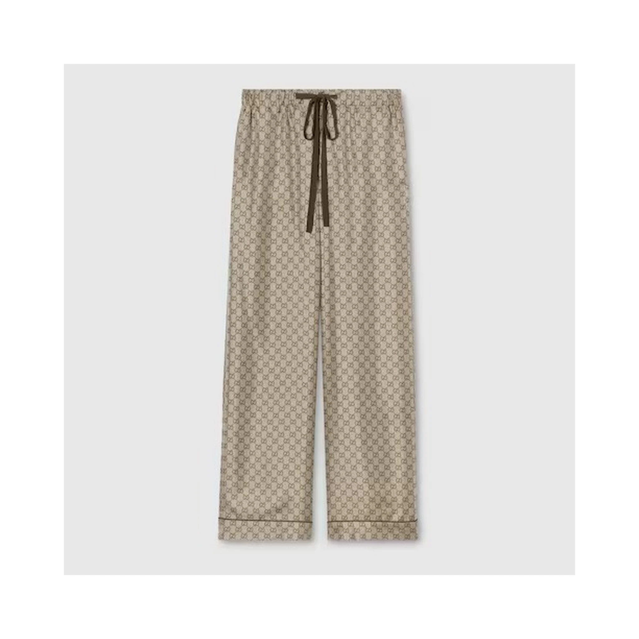 GG silk pants