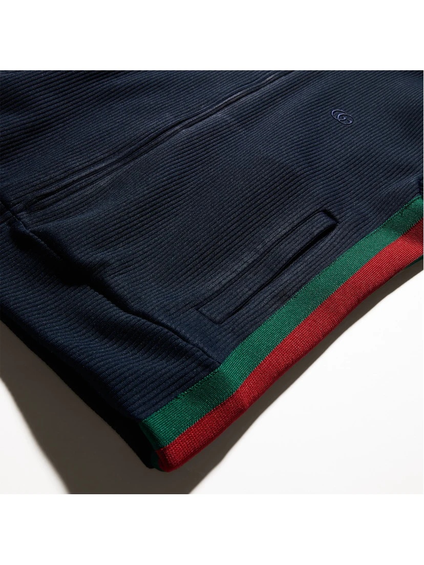Zippered sweater with Web details