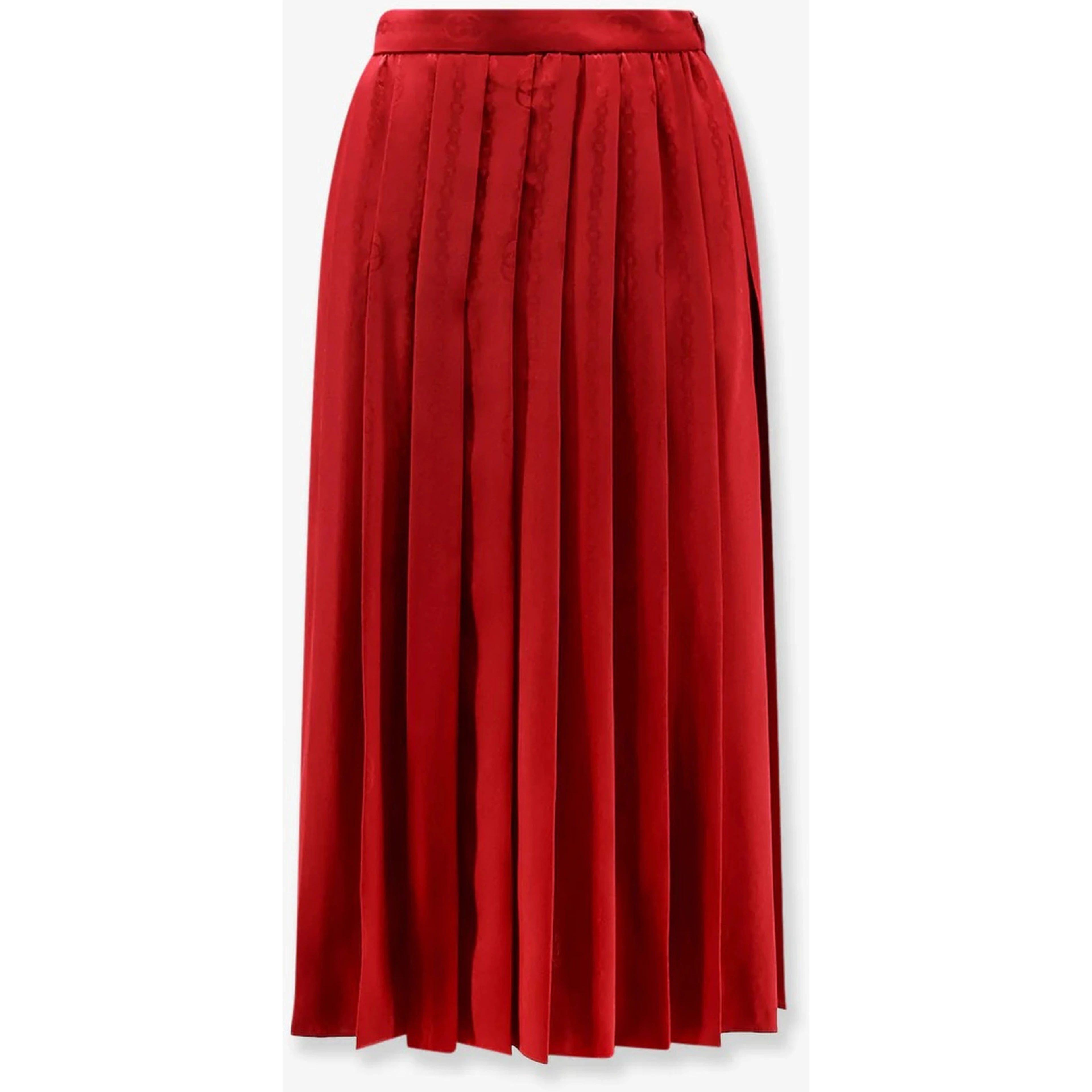 GG silk midi skirt