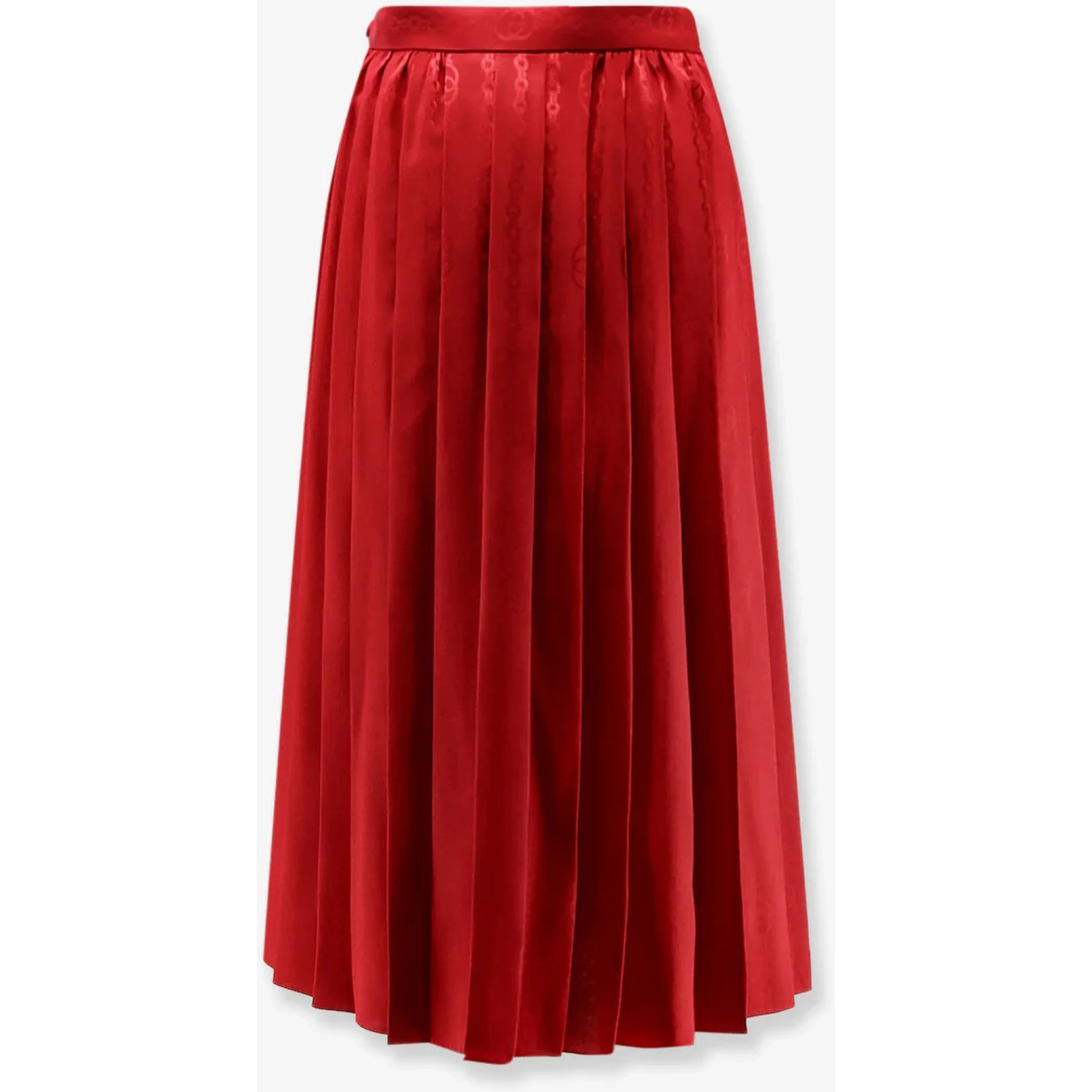 GG silk midi skirt