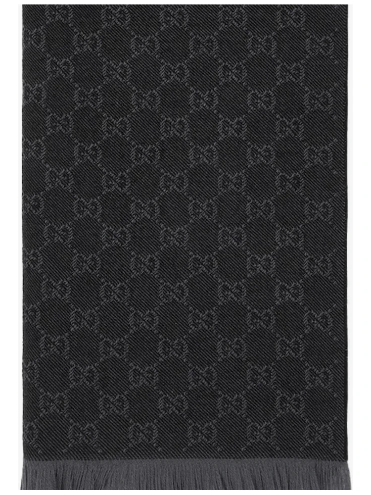 GG scarf in wool alternative