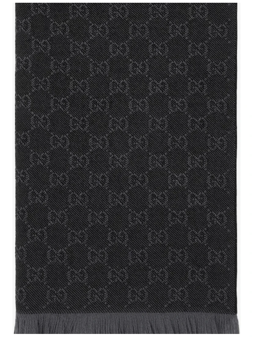 GG scarf in wool