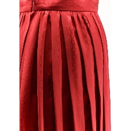 GG silk midi skirt
