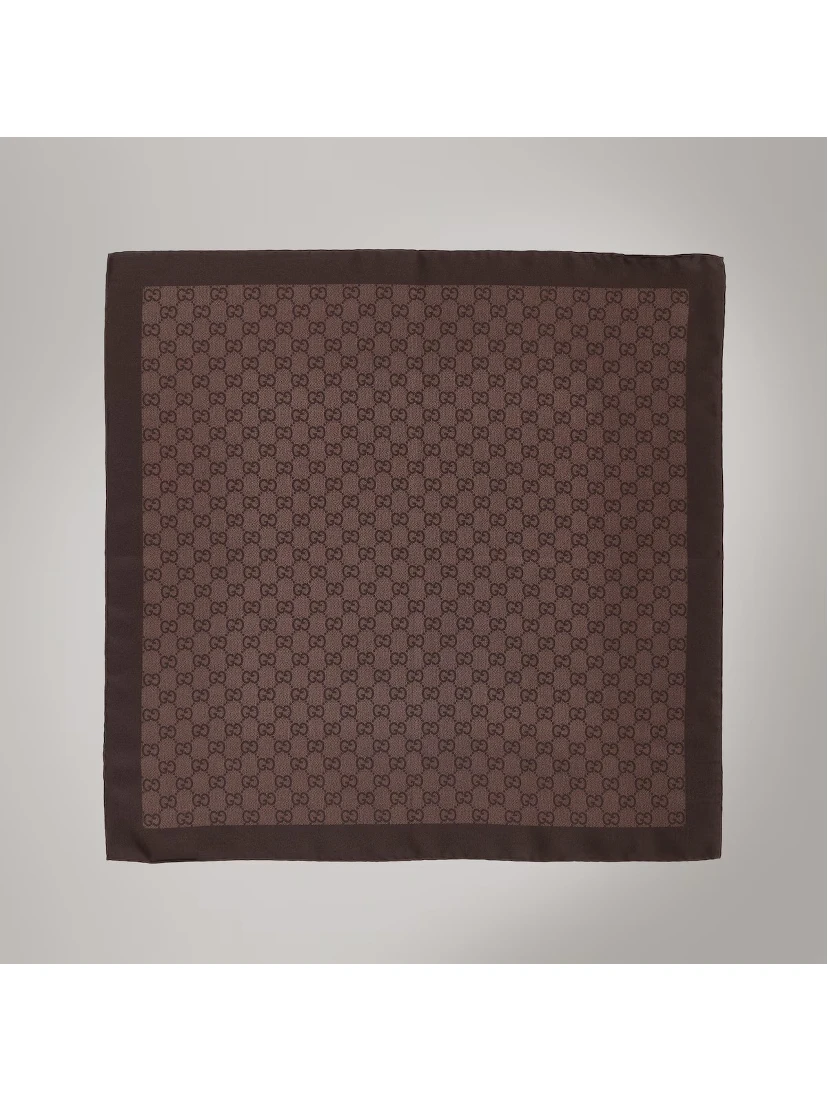 Silk GG scarf