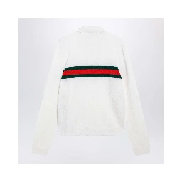 Cashmere long sleeves polo shirt