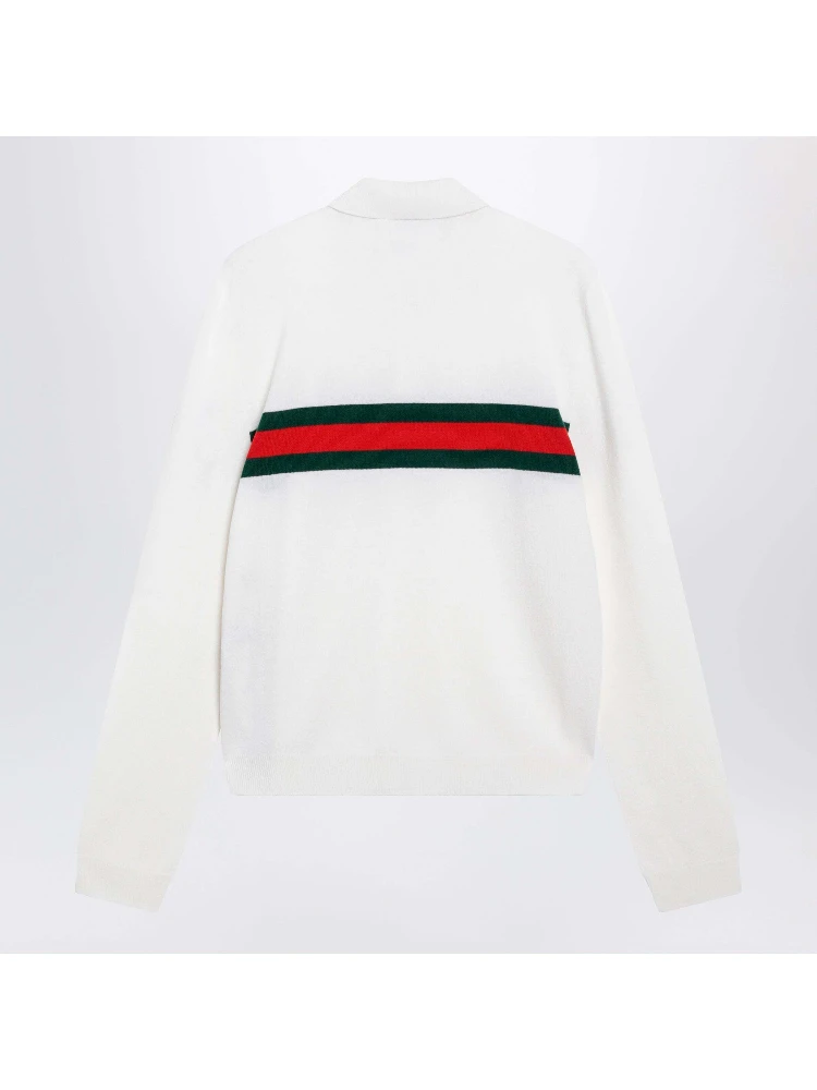Cashmere long sleeves polo shirt alternative