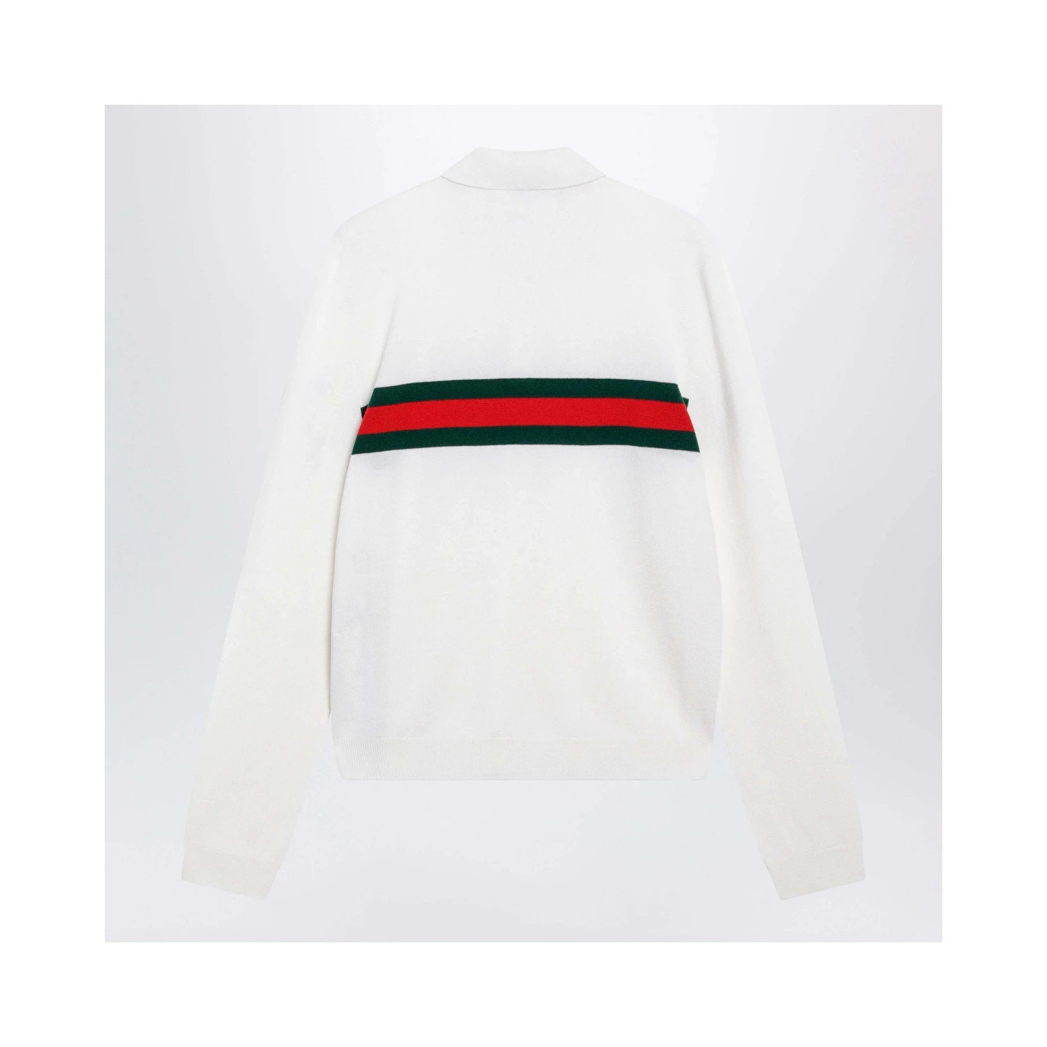 Cashmere long sleeves polo shirt