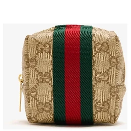 Mini GG cosmetic case with Web detail