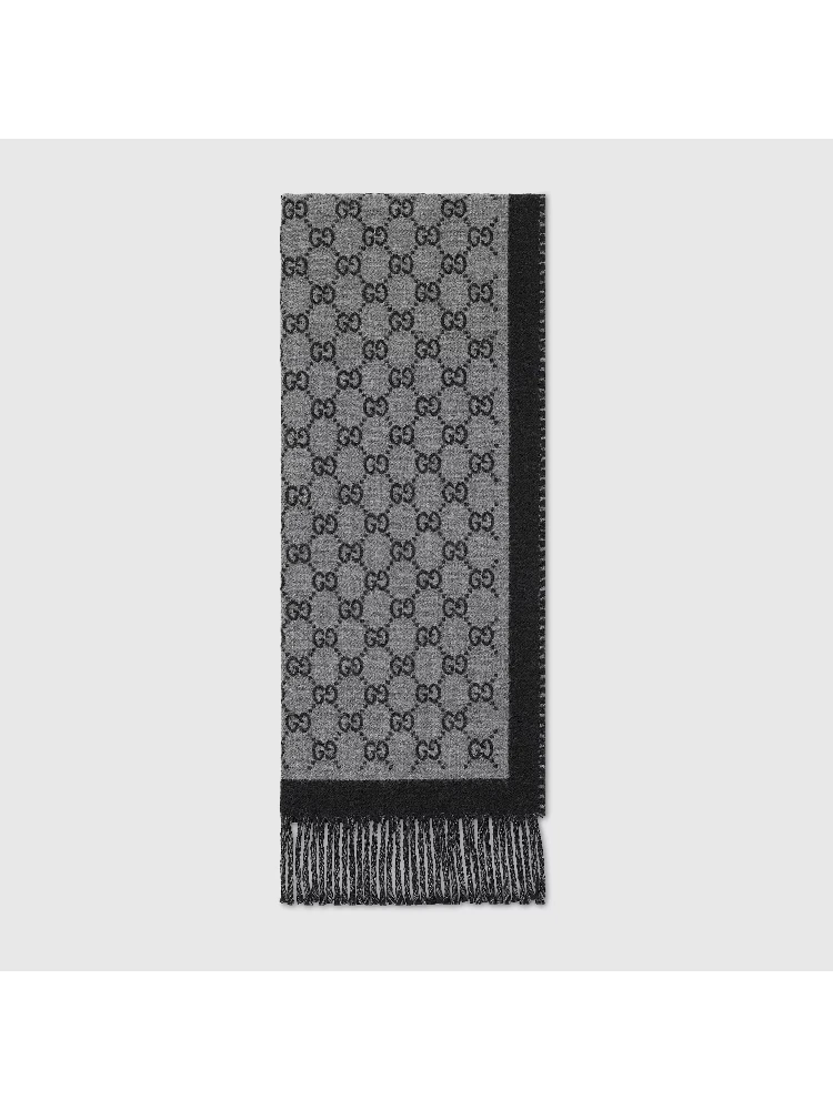GG scarf in wool
