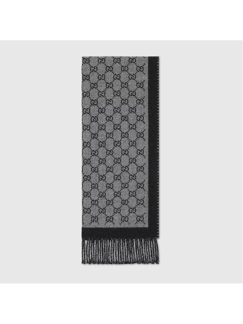 GG scarf in wool