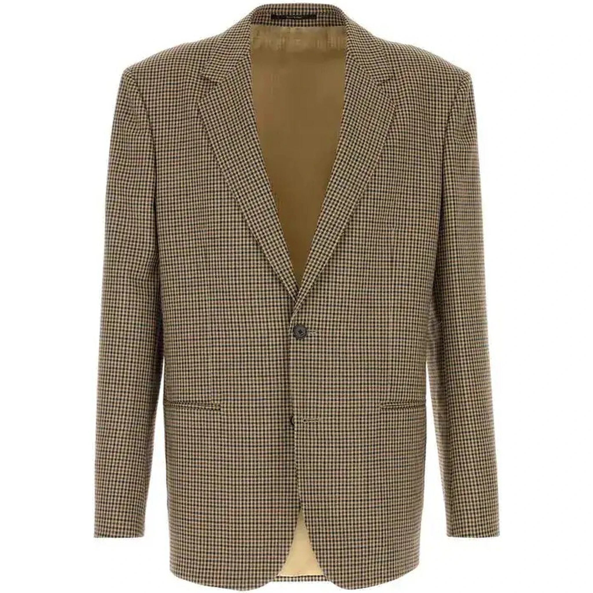 Wool single-breasted blazer jacket