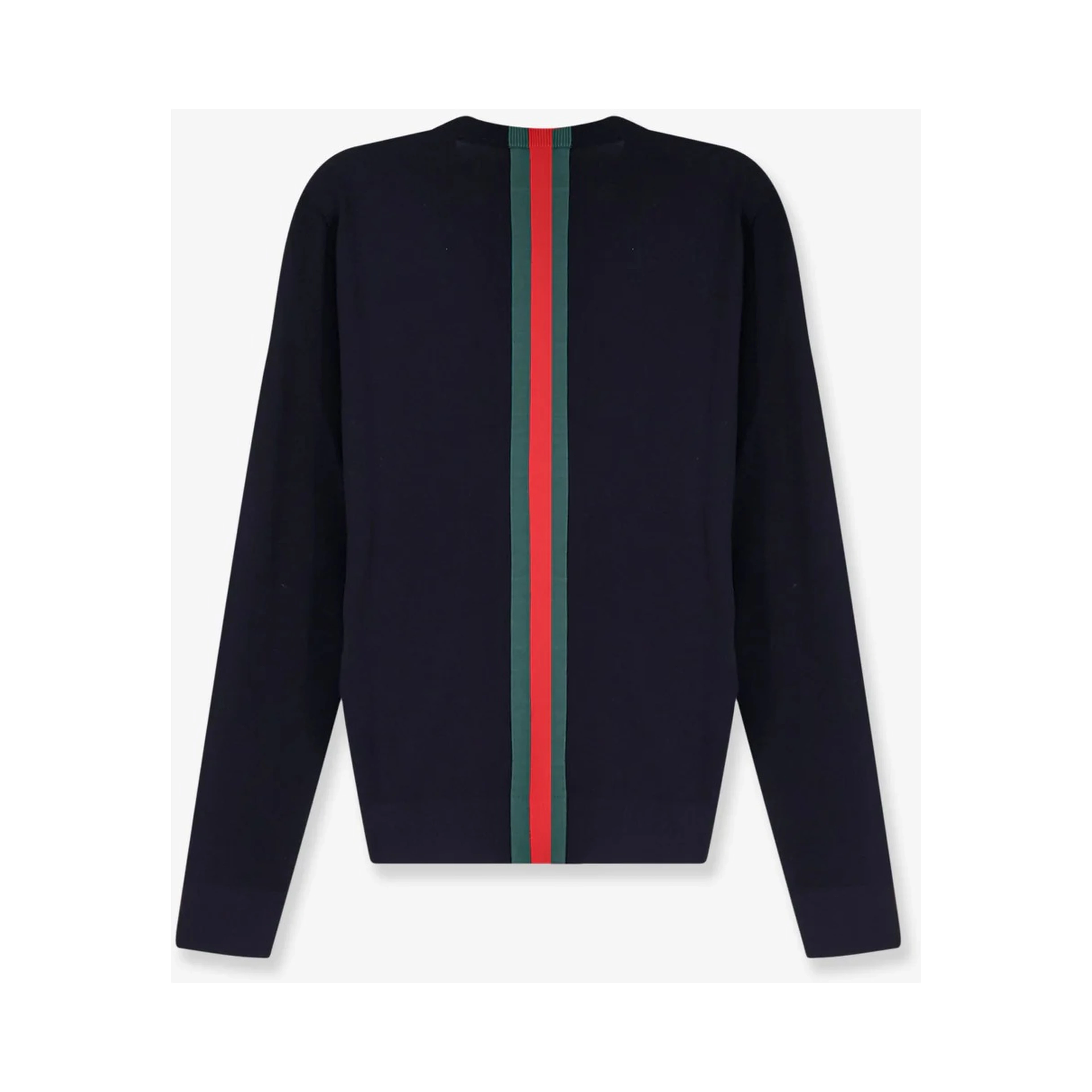 Crewneck knitwear with Web details