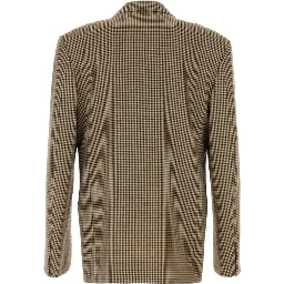 Wool single-breasted blazer jacket