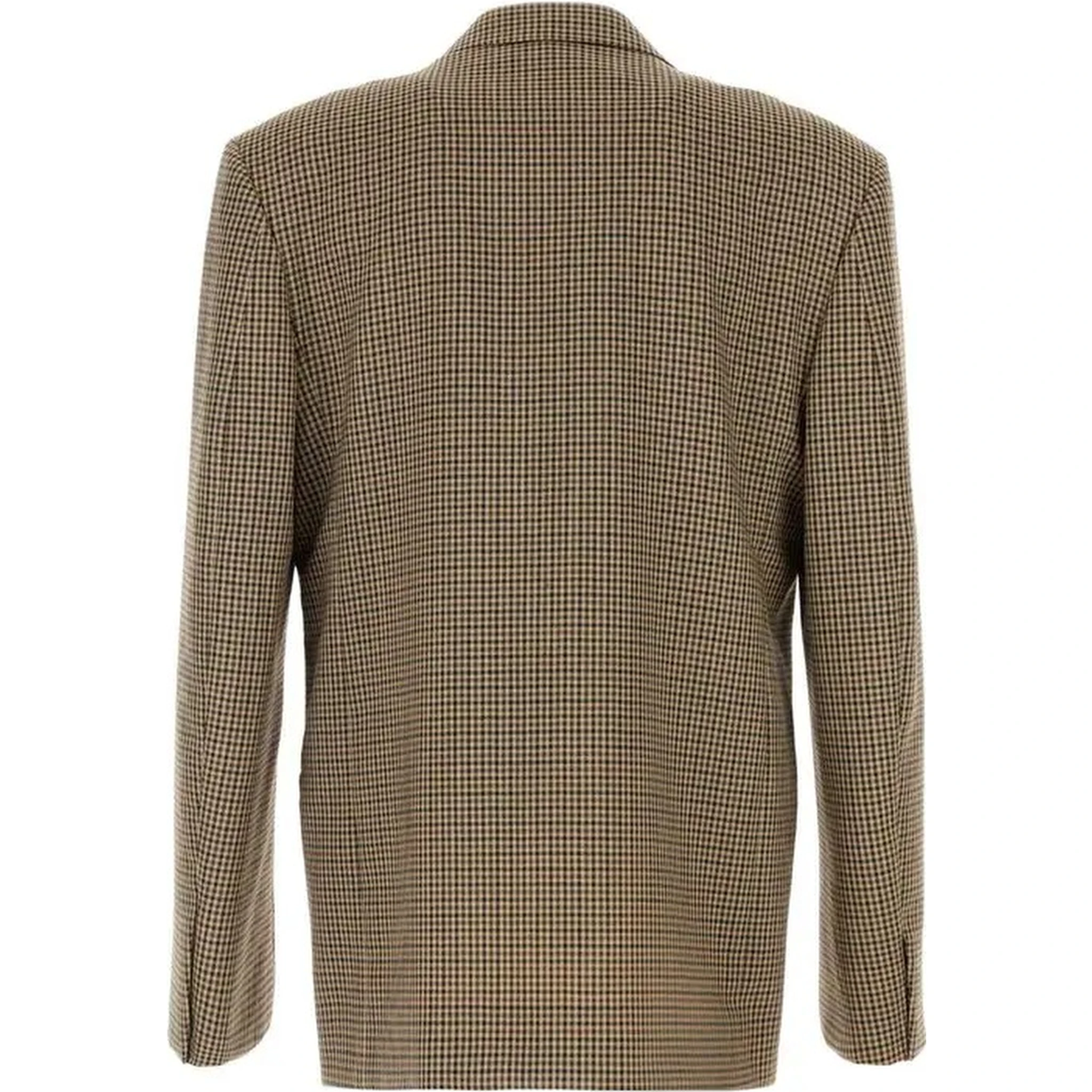 Wool single-breasted blazer jacket