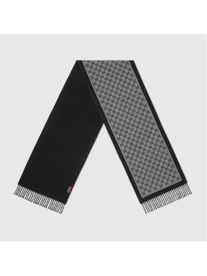 GG scarf in wool