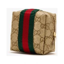 Mini GG cosmetic case with Web detail
