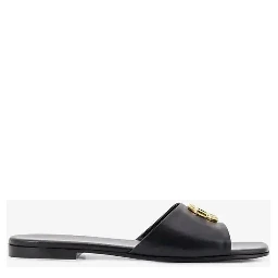 GG leather sliders sandals