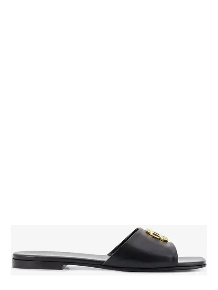 GG leather sliders sandals