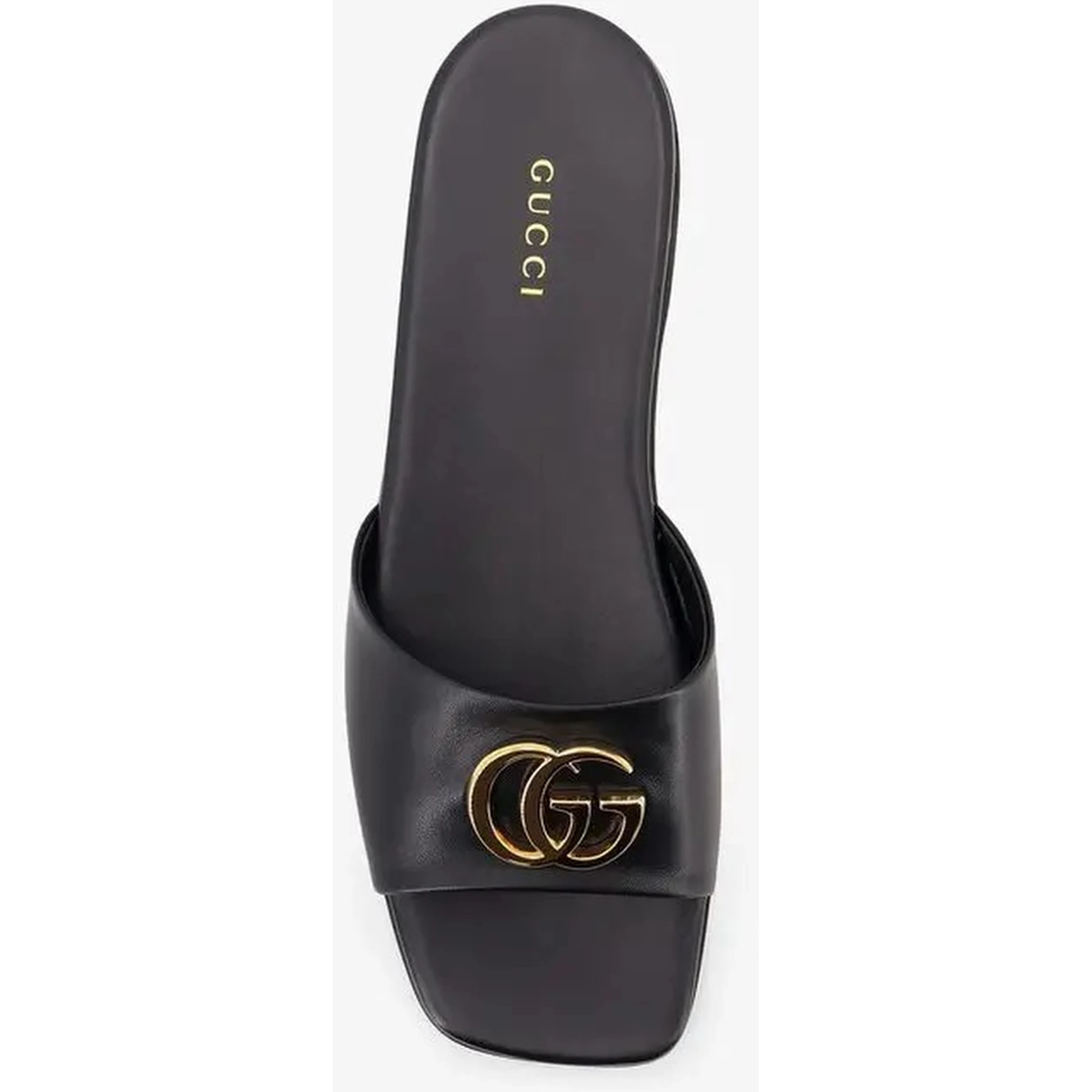 GG leather sliders sandals
