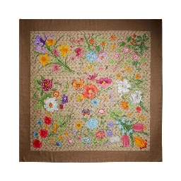 Wool and silk scarf