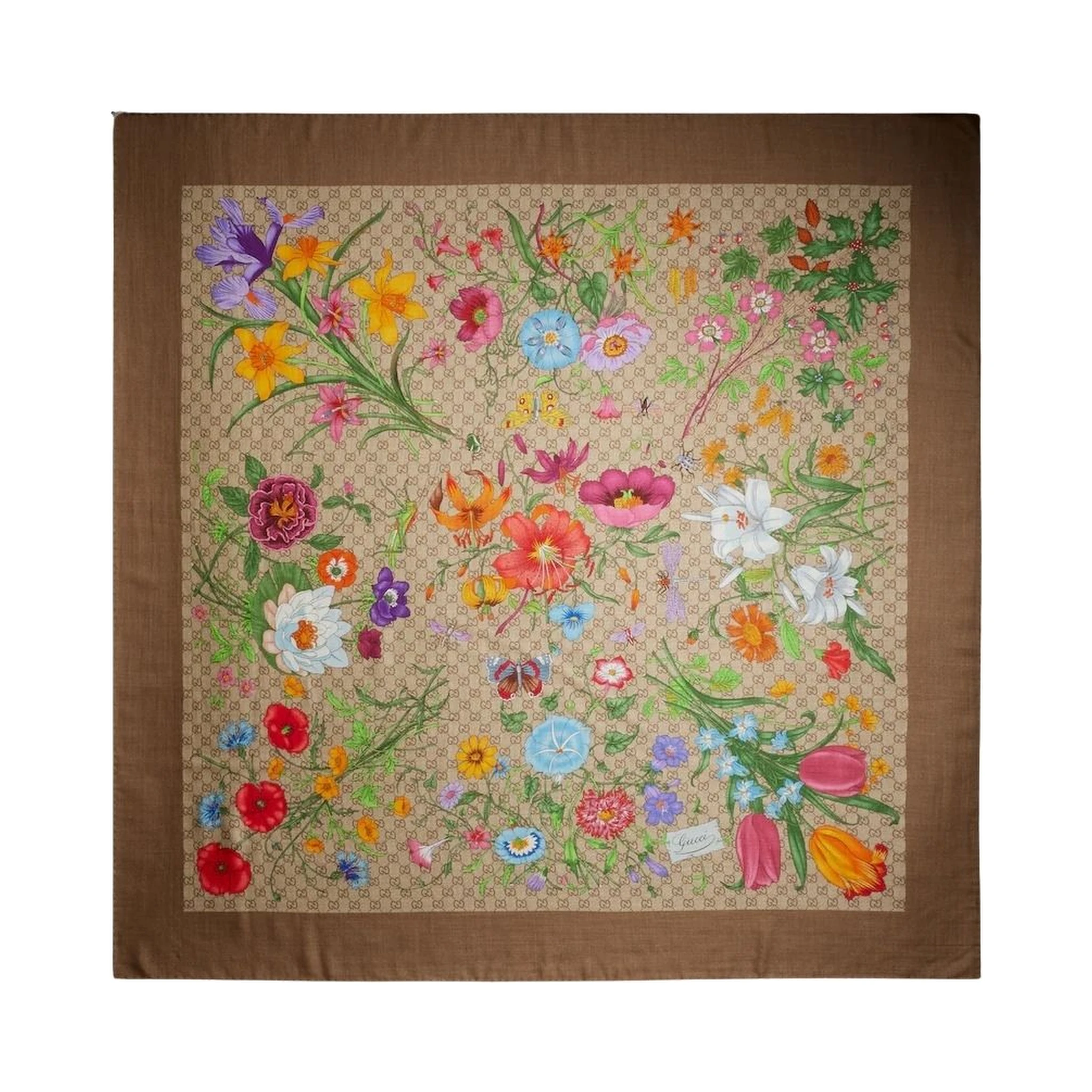 Wool and silk scarf