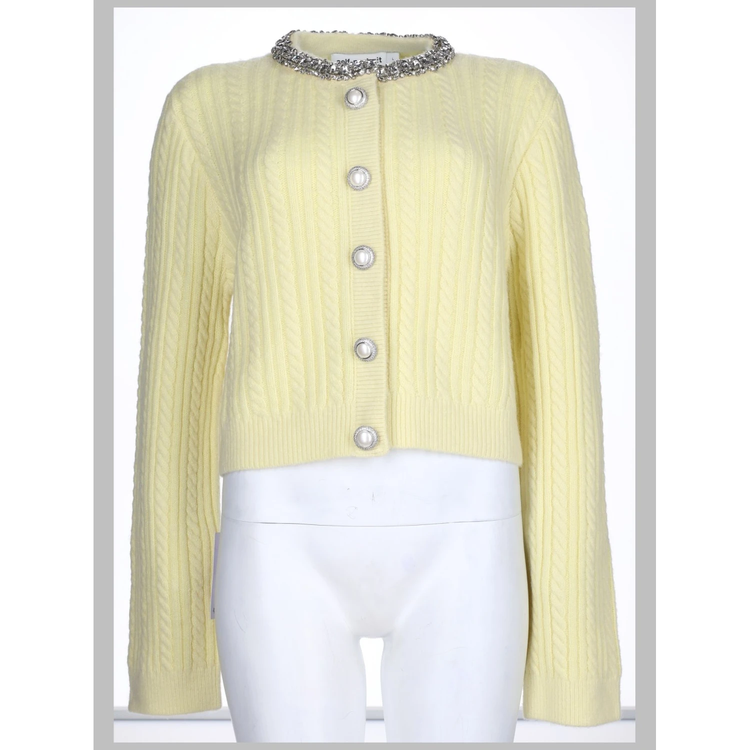 CARDIGAN CON PERLE E STRASS