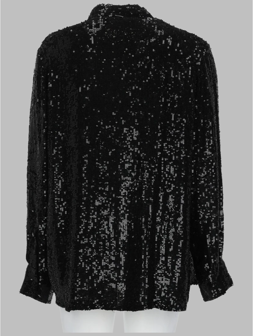 CAMICIA "GADGET" CON PAILLETTES