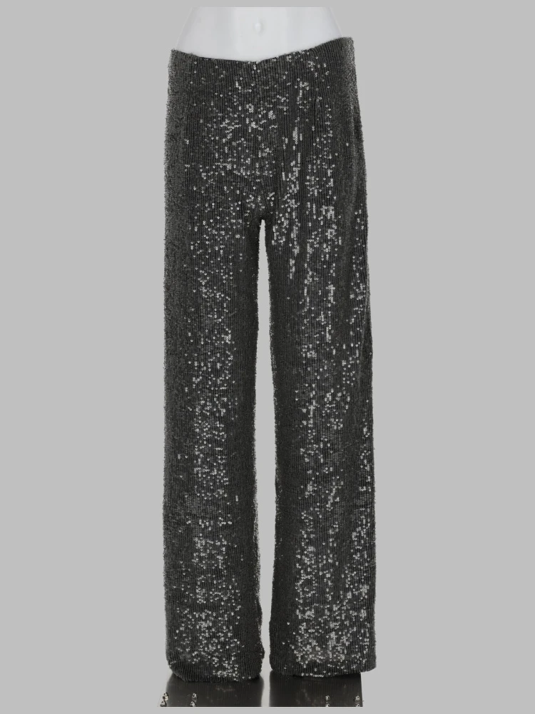 PANTALONE DRITTO CON PAILLETTES
