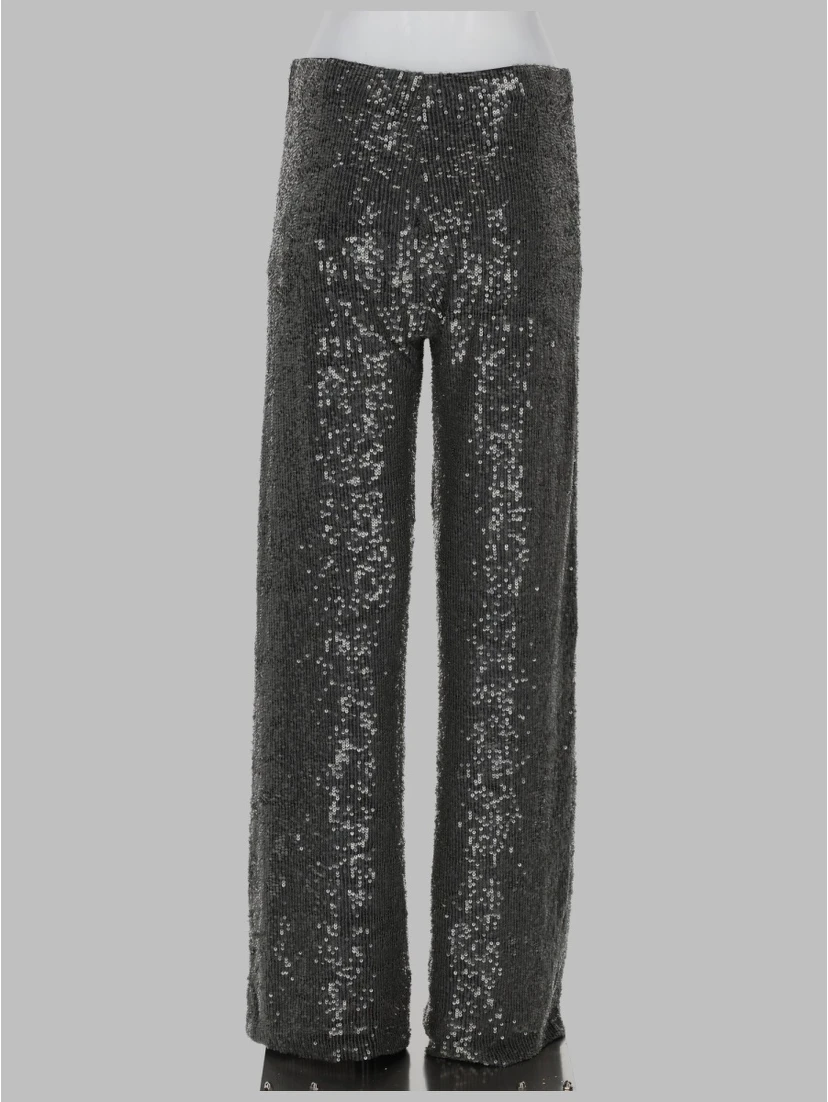 PANTALONE DRITTO CON PAILLETTES