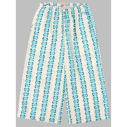 blue flowers pant