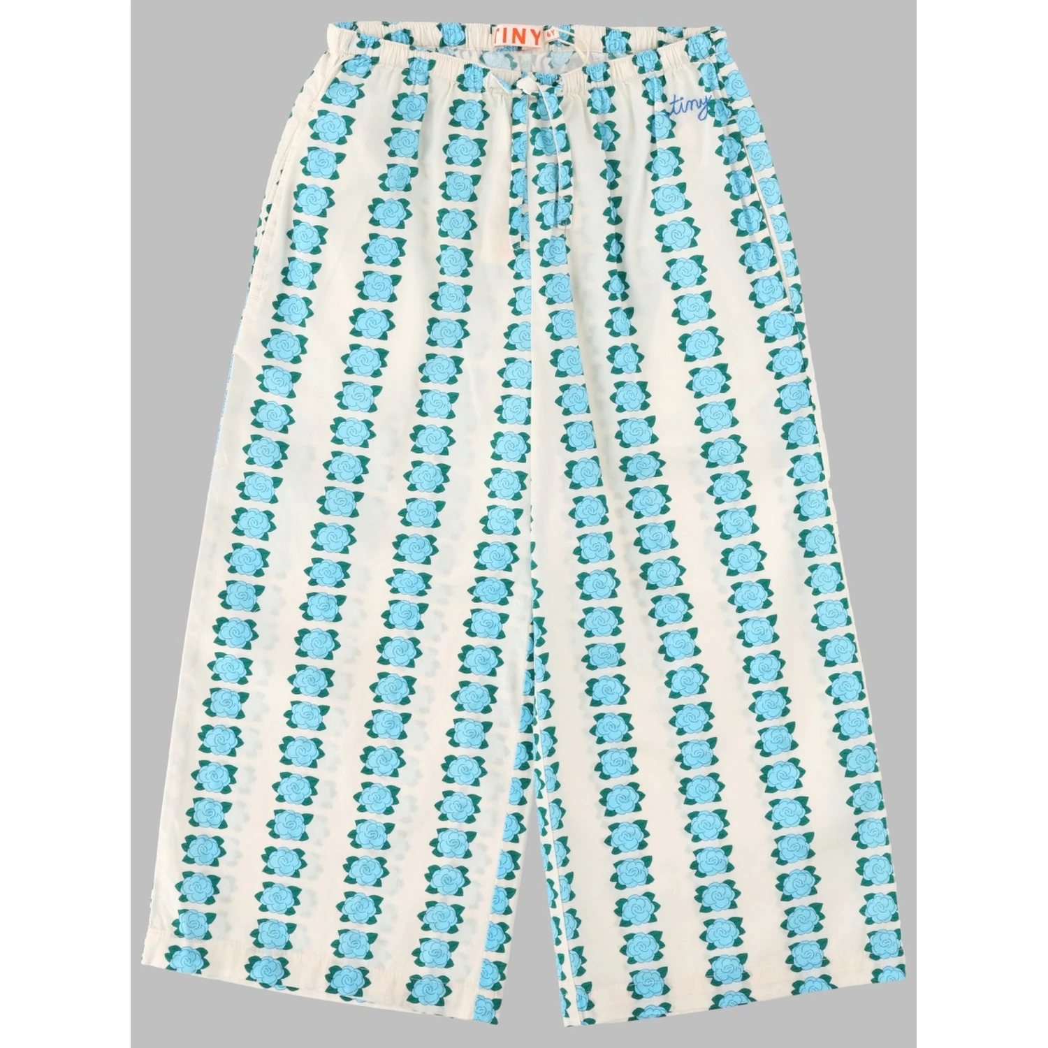 blue flowers pant