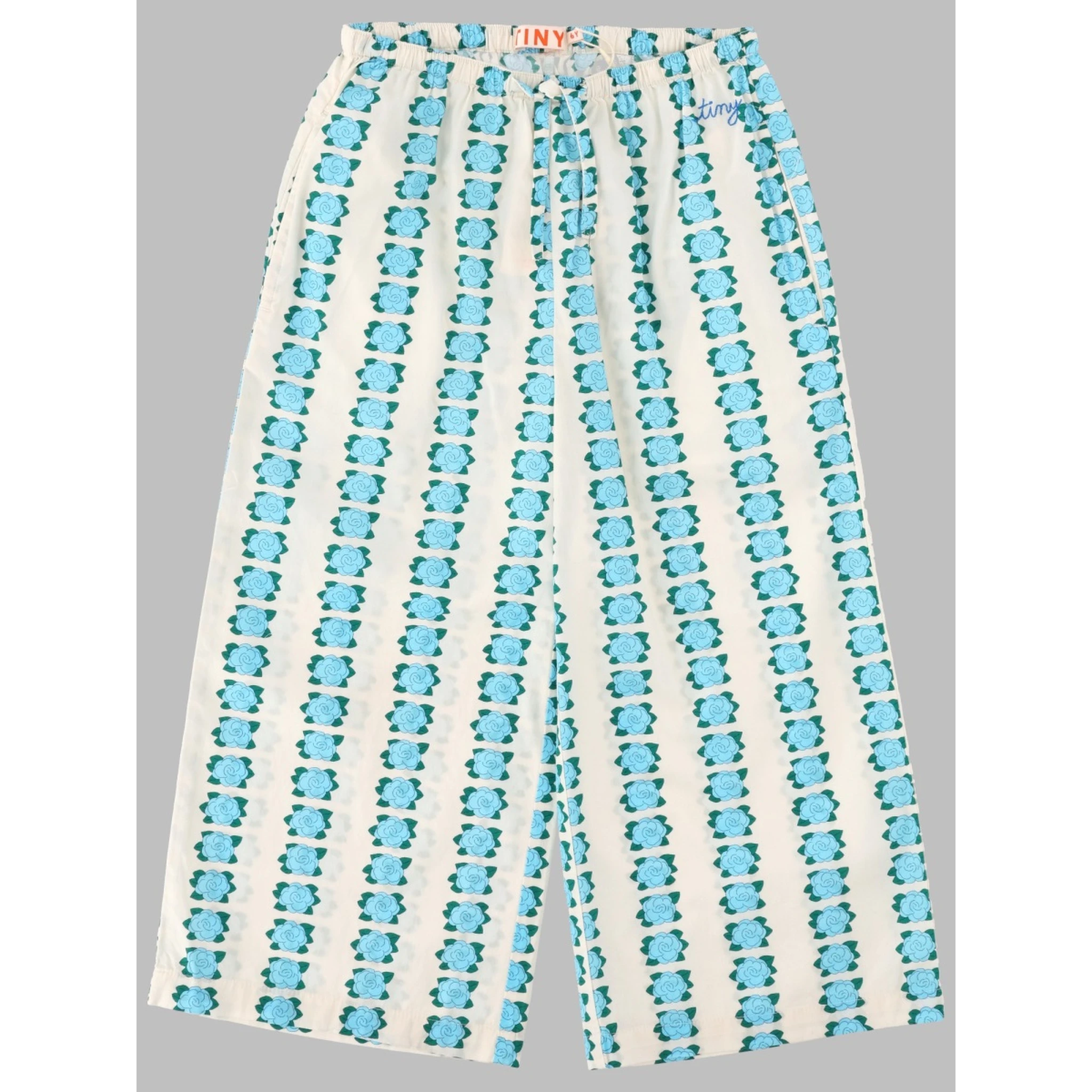blue flowers pant