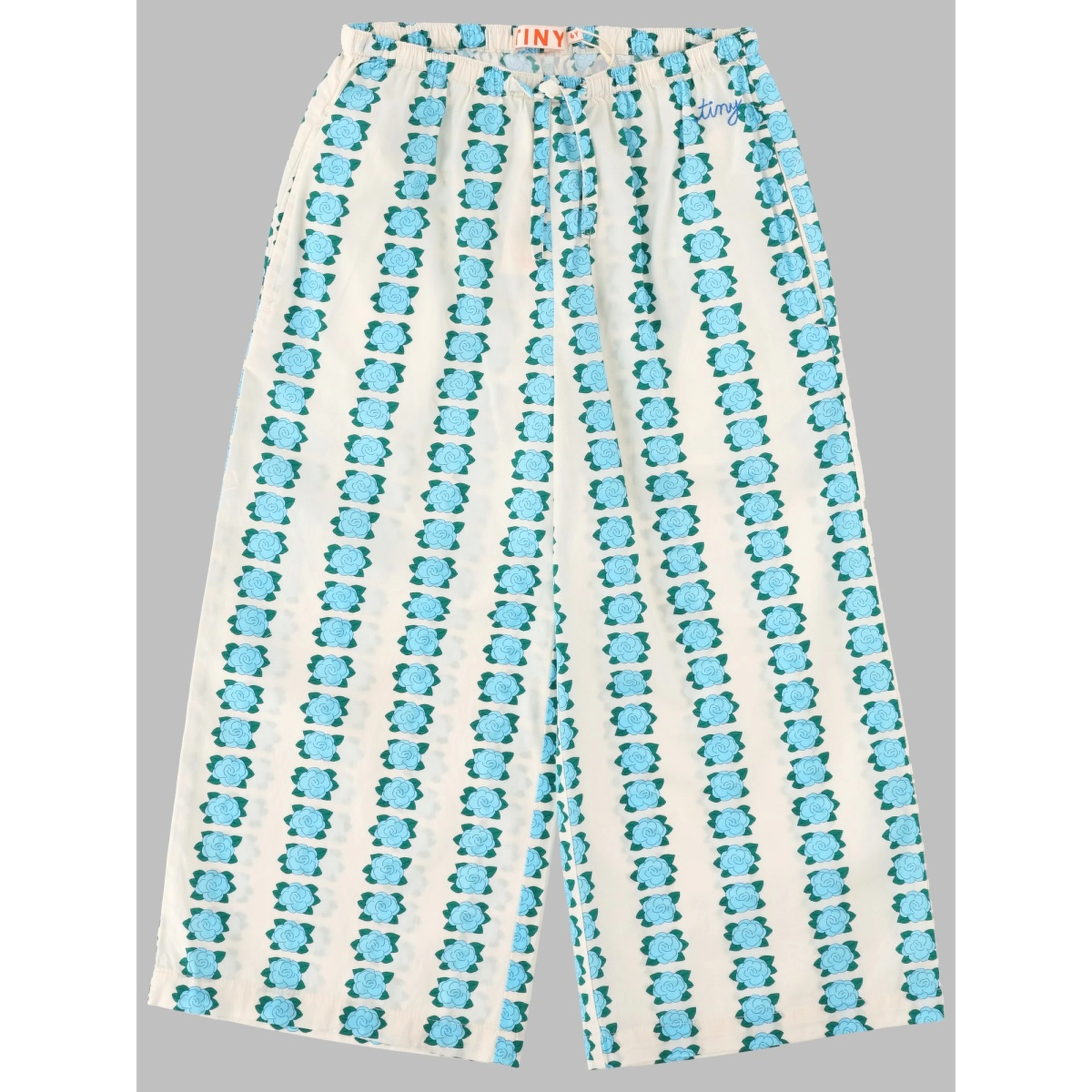 blue flowers pant