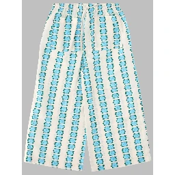 blue flowers pant