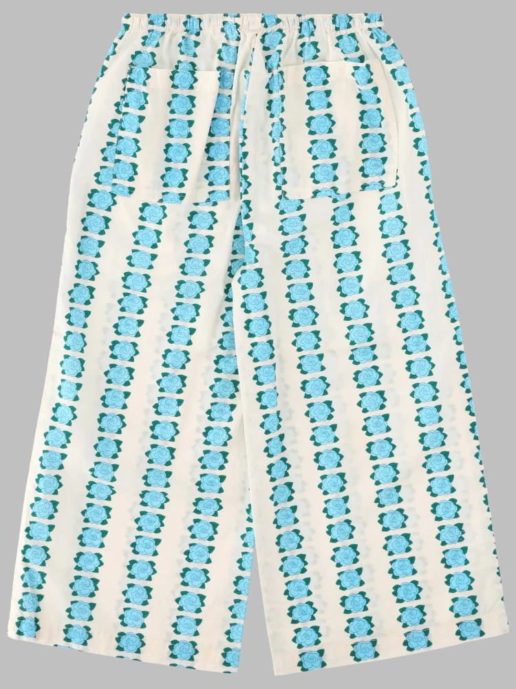 blue flowers pant alternative