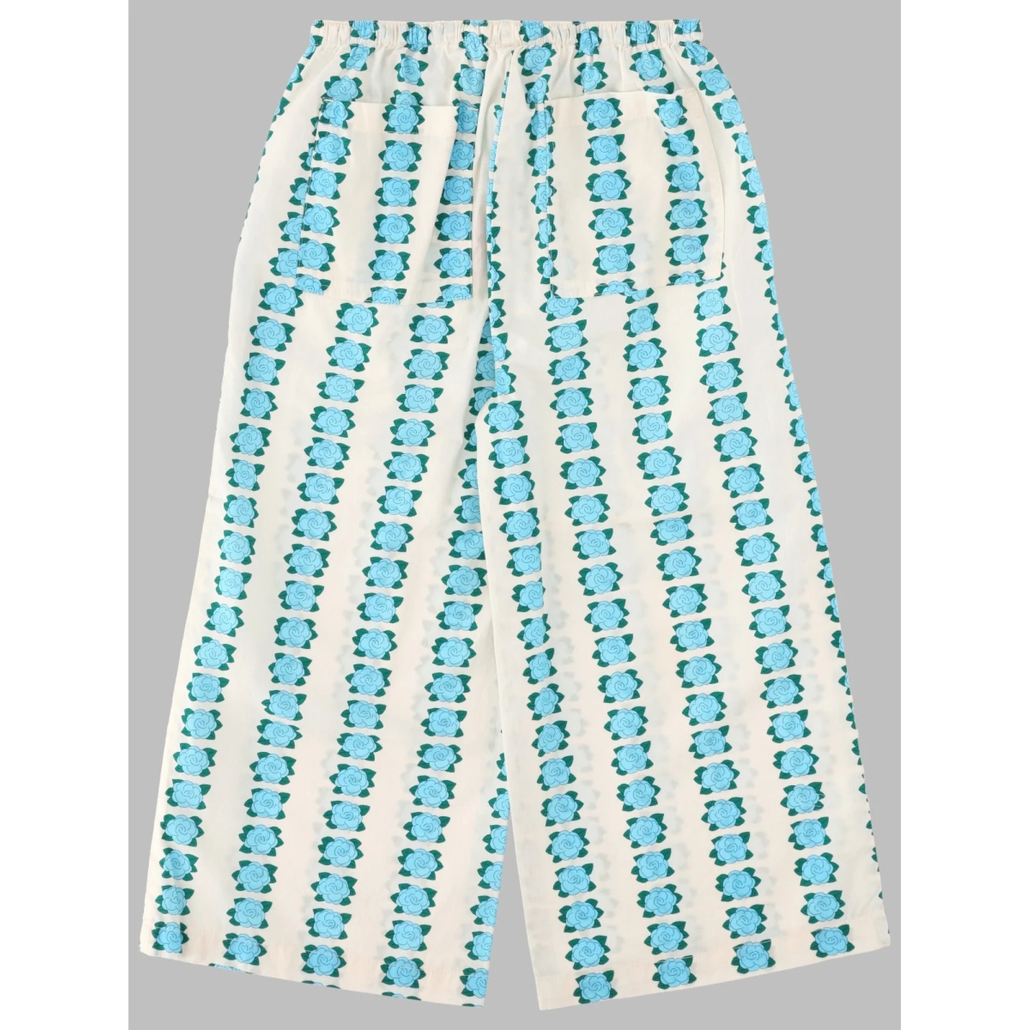blue flowers pant