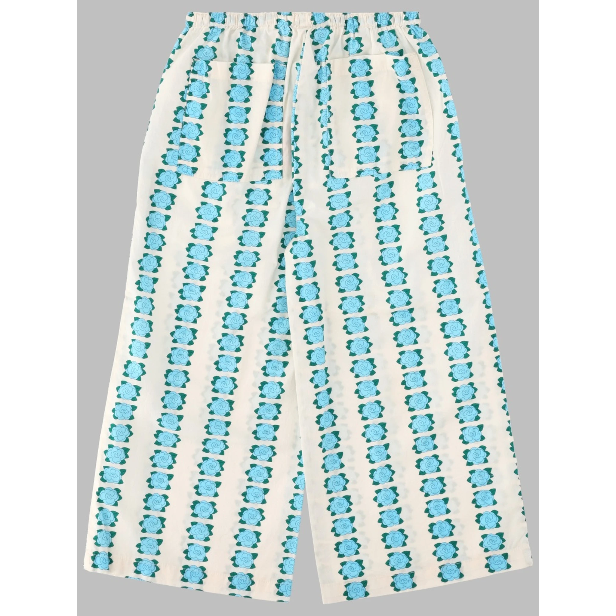 blue flowers pant
