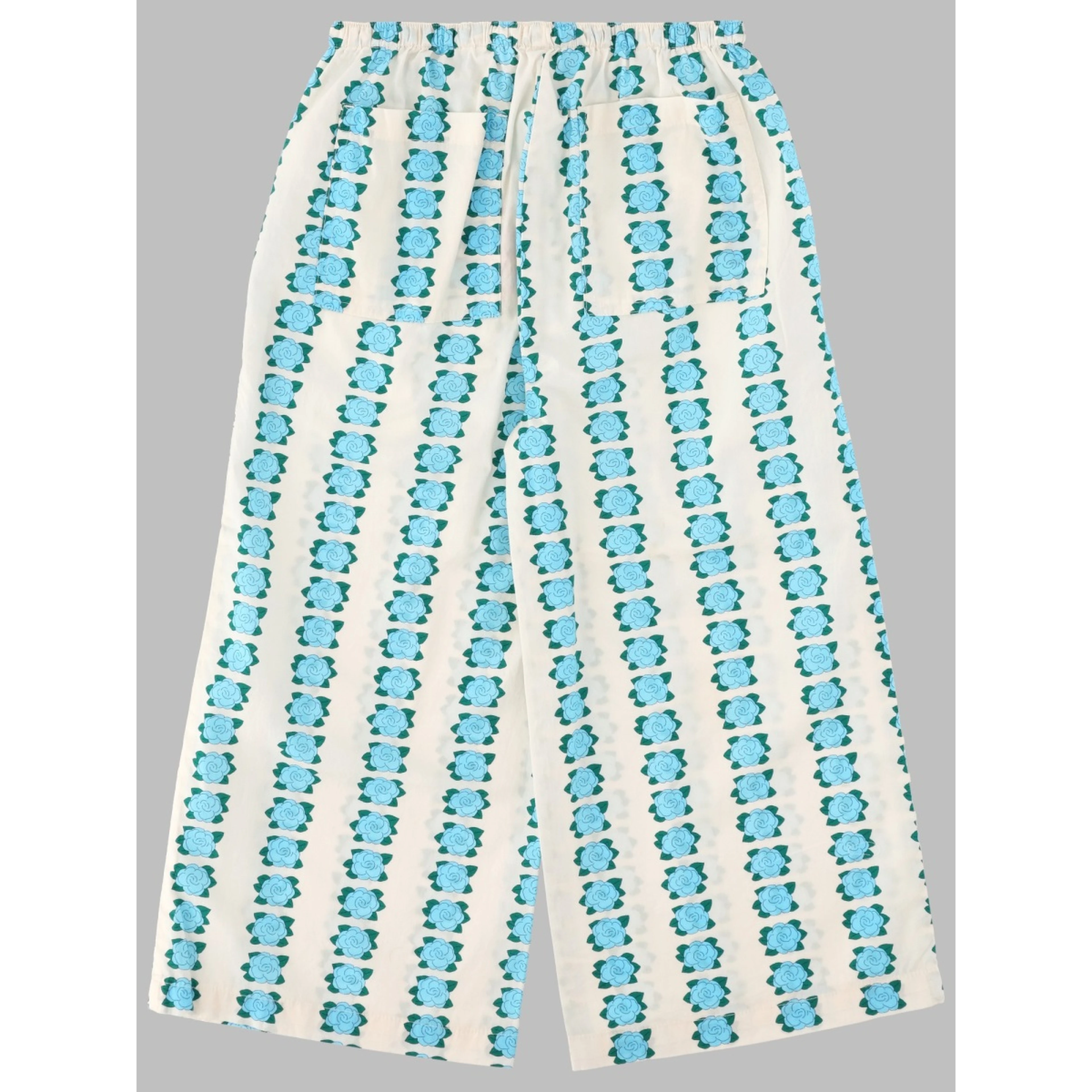 blue flowers pant