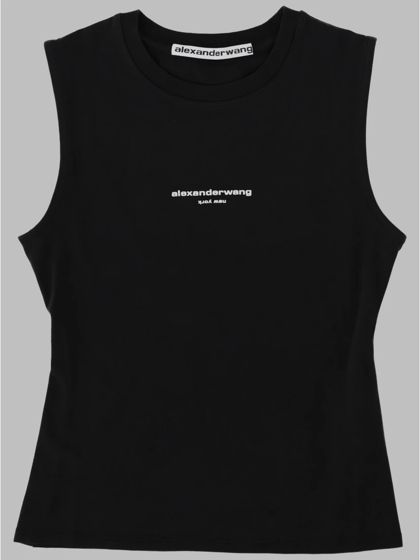 TANK TOP IN COTONE STRETCH