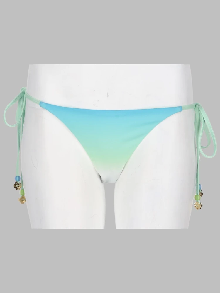 SLIP BIKINI GRADIENT CON PERLINE