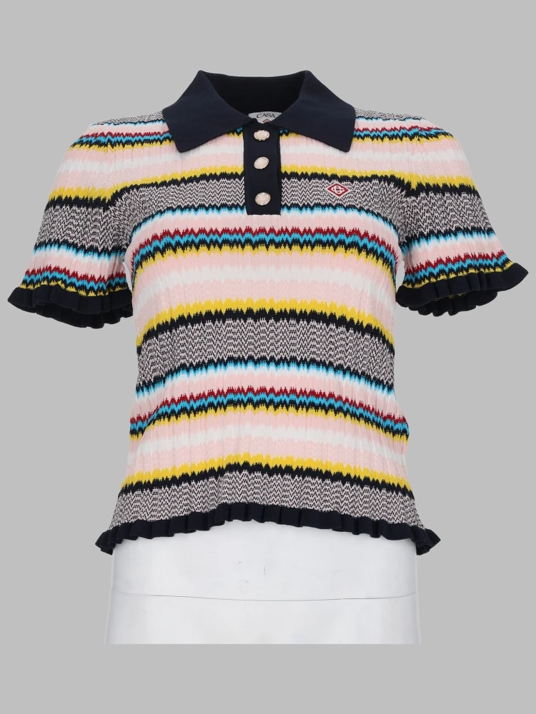 MAGLIA POLO CON MOTIVO CHEVRON