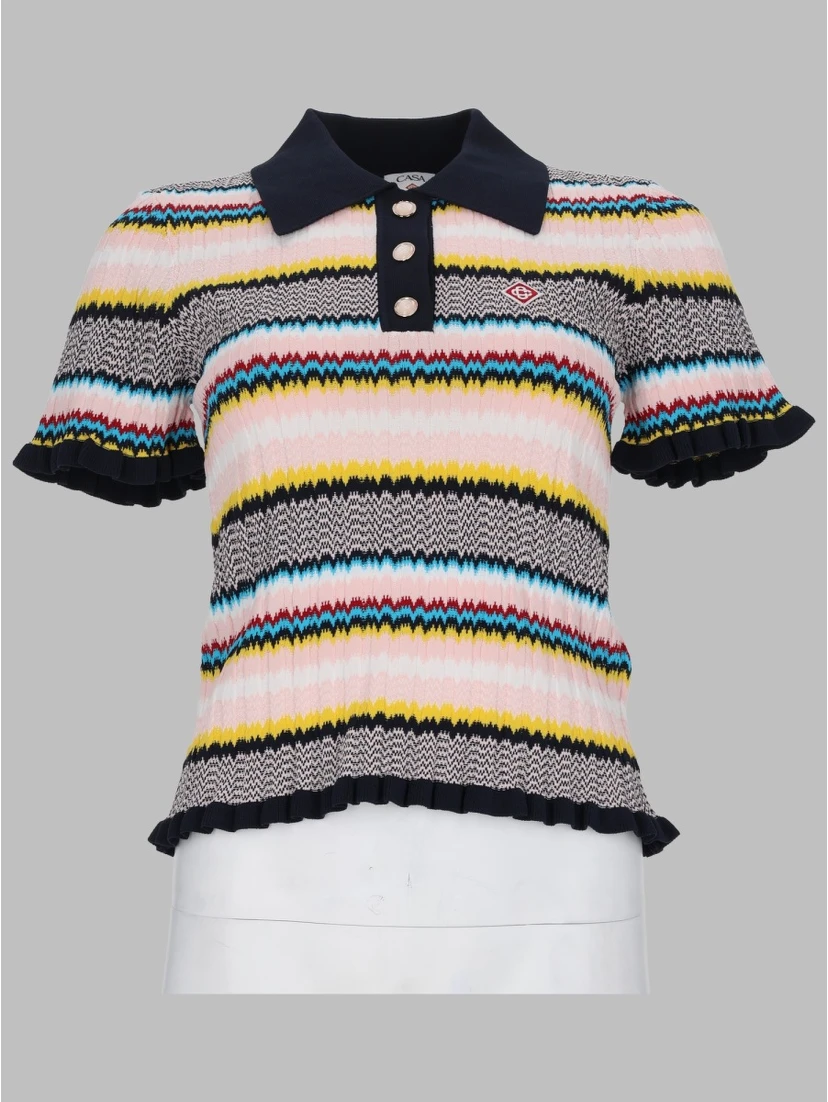 MAGLIA POLO CON MOTIVO CHEVRON
