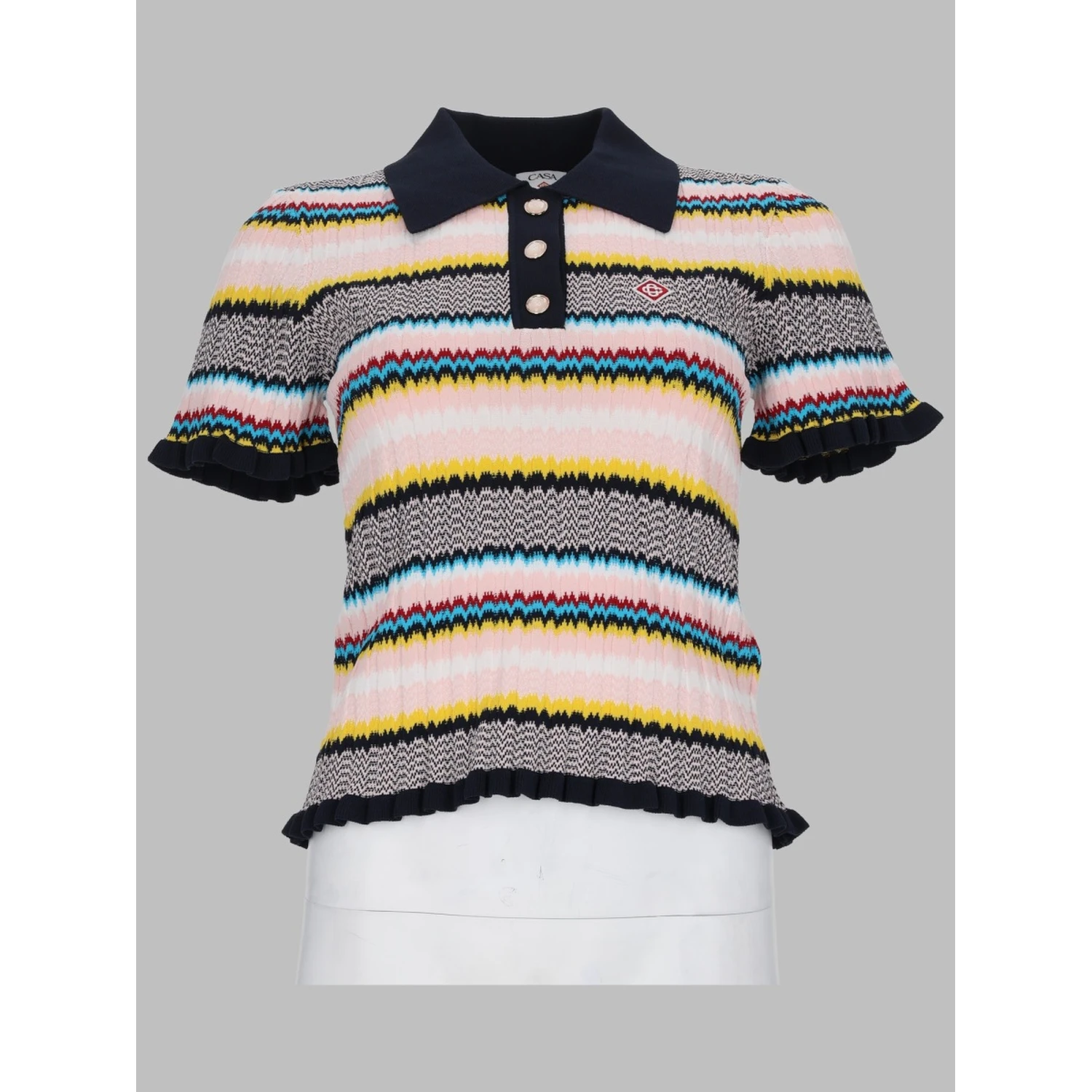 MAGLIA POLO CON MOTIVO CHEVRON